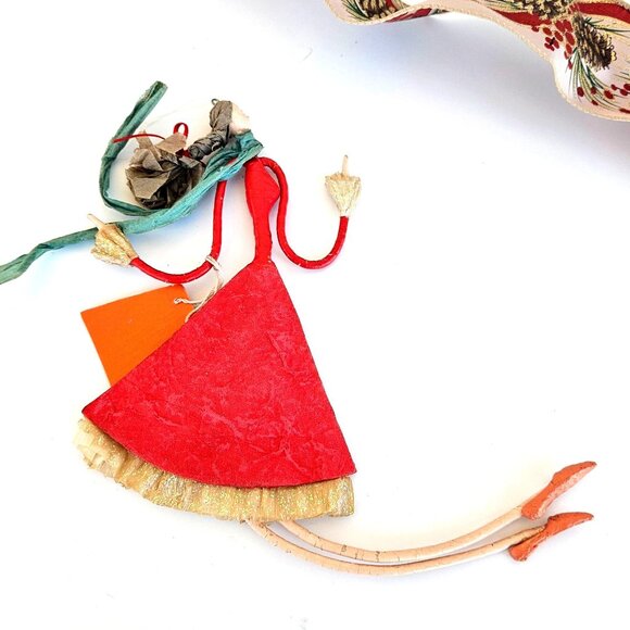 Antique Reticella Lace Hankie & Vintage Instant Christmas Collection Ornaments - Picture 9 of 12